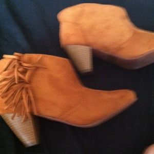 Orange cow girl boots kind Charlotte Russe