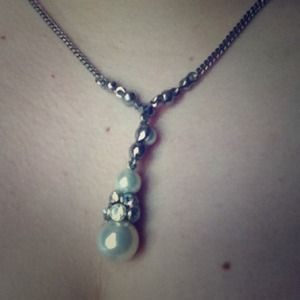 pearl & diamond necklace