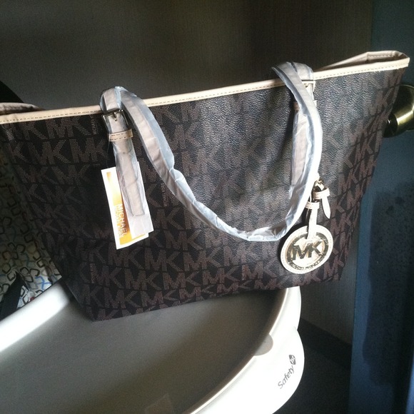 Brown and Tan MK tote