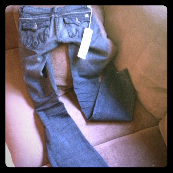 Bnwts Mek denim boot cut dark wash jeans 26/33