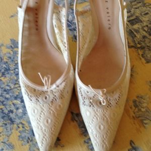 White Slingbacks