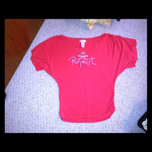 Coral top with beading