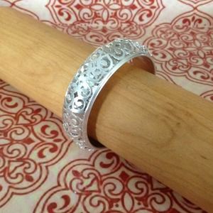 *Sold* Bundled.     Beautiful silver bangle NWOT