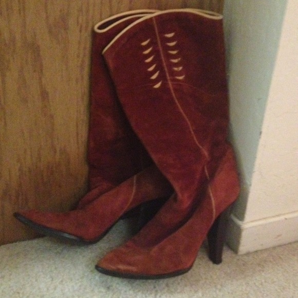 Vintage, suede boots