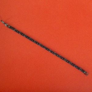 *Sold* Bundled.       Black rhinestone bracelet