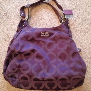 GORGEOUS Large Purple Coach Bag