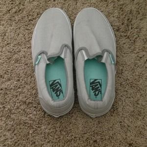 Vans flat gray shoes
