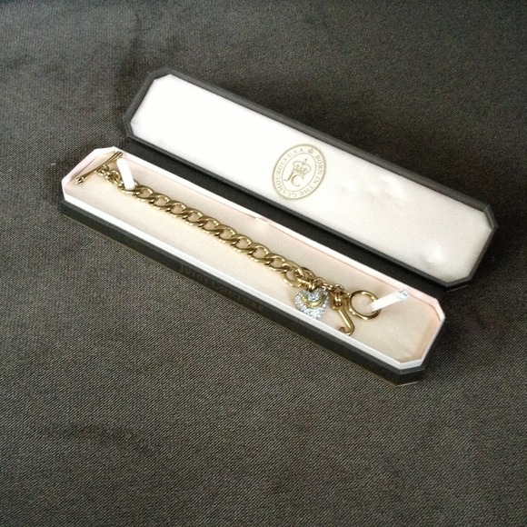 Juicy couture gold pave bracelet