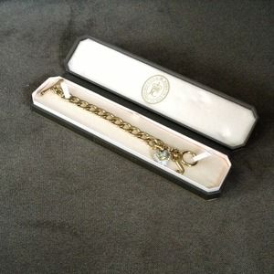 Juicy couture gold pave bracelet