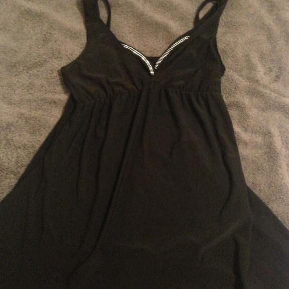 Black spaghetti strap top
