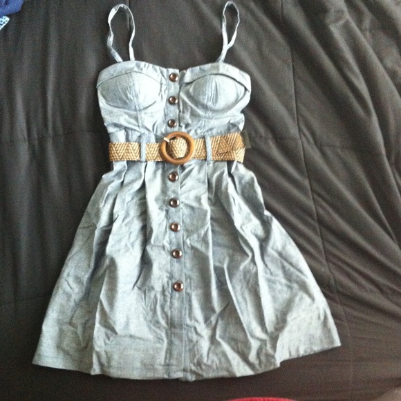 NEW Spaghetti strap belted dress!