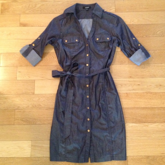PRICE CUT! Was $45. EXPRESS button up tunic dress