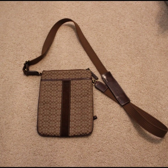 Coach cross body flat carry-all