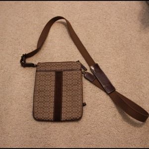 Coach cross body flat carry-all