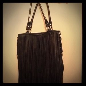Black fringe bag.   Reserved