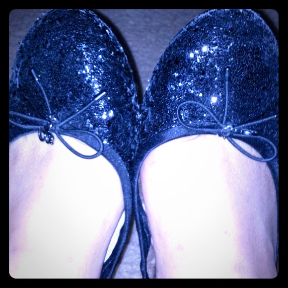 🌼Sam Edelman "Felicia" Flats in Black Glitter🌼