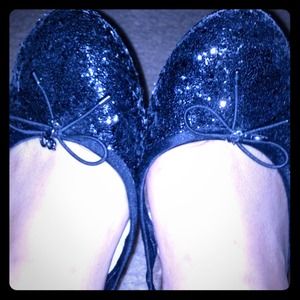 🌼Sam Edelman "Felicia" Flats in Black Glitter🌼