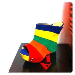Yang blue, yellow, green, orange, and red wedges