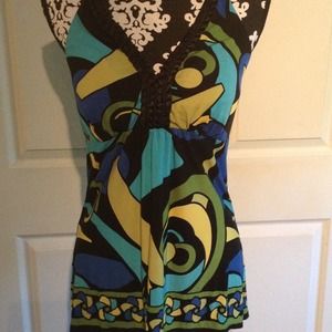 Multi colored halter