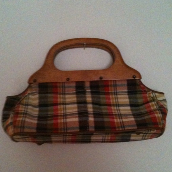 NWT plaid J. Crew purse