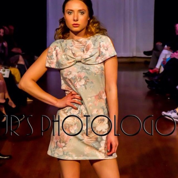 Pastel bow dress one of a kind