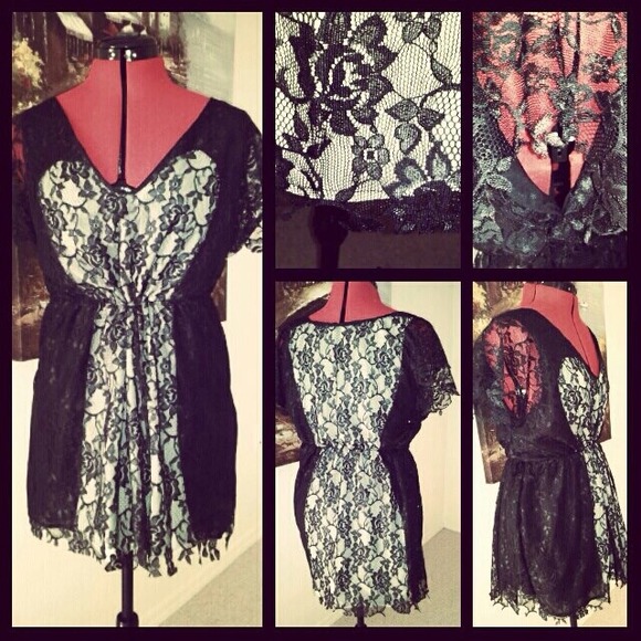 Black cut out dress