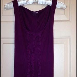 Ann Taylor Ruffled Tank Top