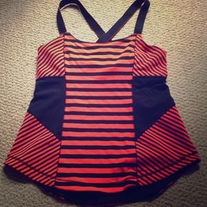 Cross back yoga top