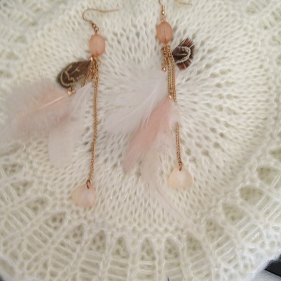 Feather earrings