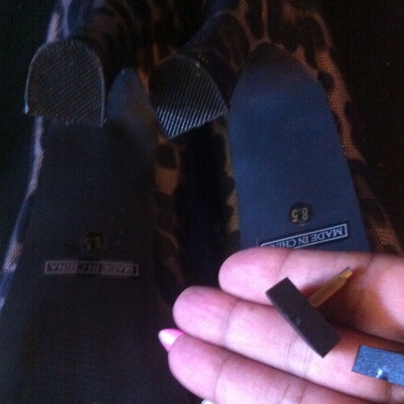 Leopard Print Platform Heels - Picture 2 of 3