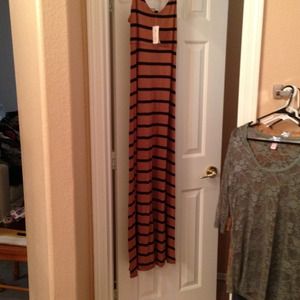 Forever 21 Dresses - Forever 21 brown and black stripe long maxi dress Forever 21 Dresses - Forever 21 brown and black stripe long maxi dress