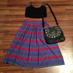 Vintage High Waisted Skirt