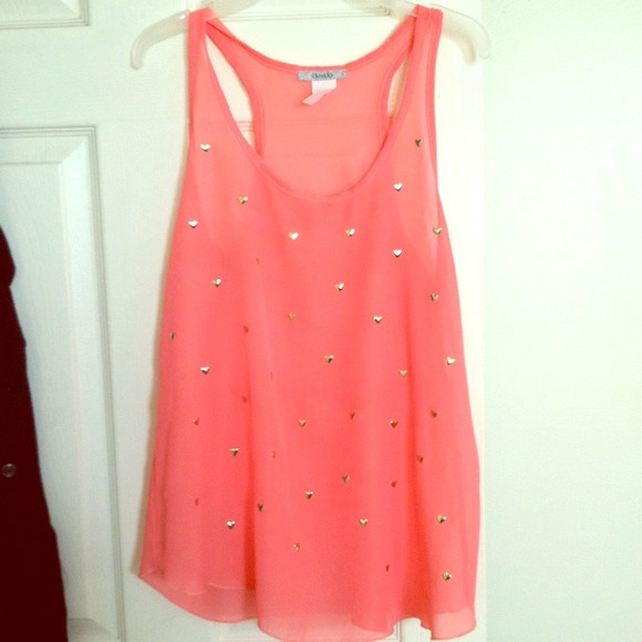Coral tank top