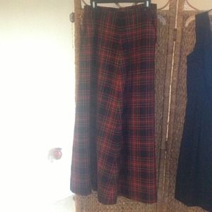 Long light wool skirt