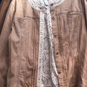 Chico's size 3 taupe blazer