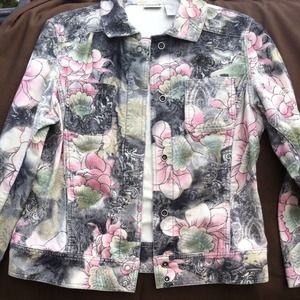 Chico's size 2 print blazer