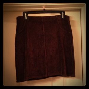 Hue Skirts - Hue Brown Stretchy Corduroy skirt Hue Skirts - Hue Brown Stretchy Corduroy skirt