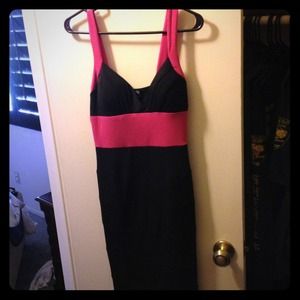 Xoxo Bandage dress, Black n Pink size Medium.