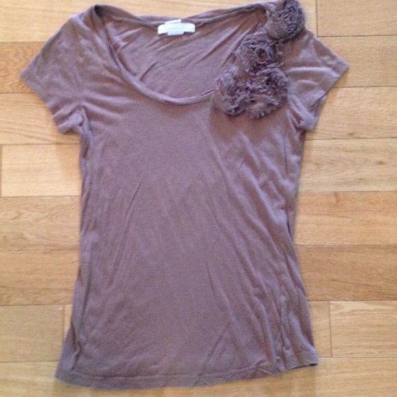 Brown flower tshirt