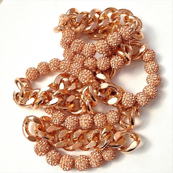 SOLD OUT Rose Gold Pave Beads Bracelet - Picture 3 of 3