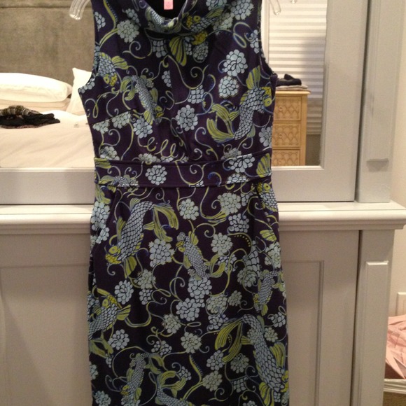 Lilly Pulitzer blue floral dress