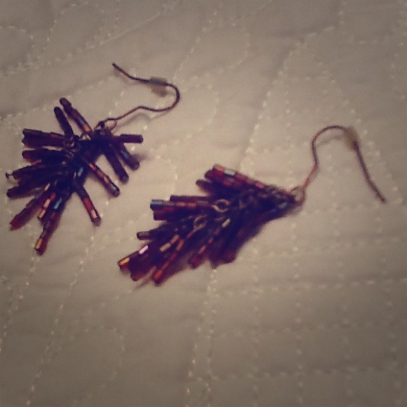 Beaded dangle earrings