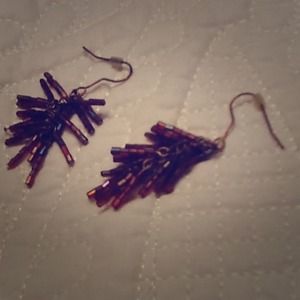 Beaded dangle earrings