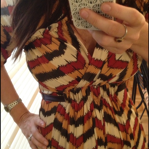 BCBG MaxAzria dress.  Great print and details.