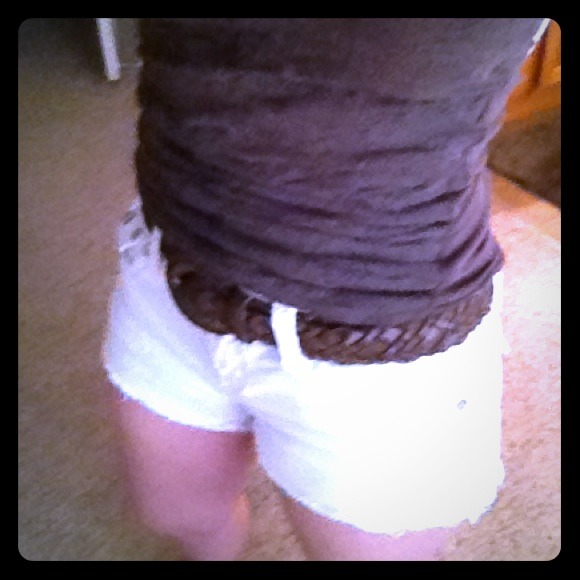 Short white shorts