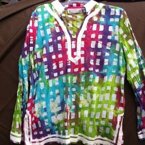 Lifestyle over shirt  very colorful!