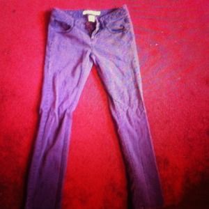 Purple skinnies LIKE NEW