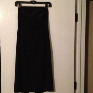 Black midlength tube dress