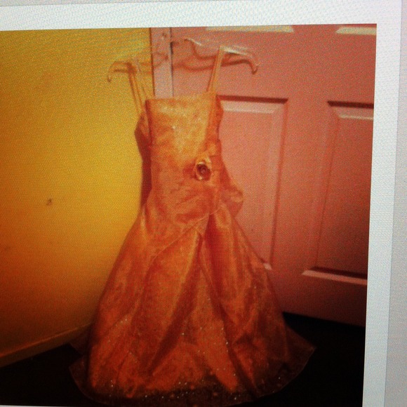 Gold fomal dress
