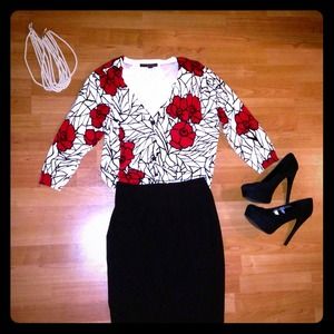 Super cute white cardigan!